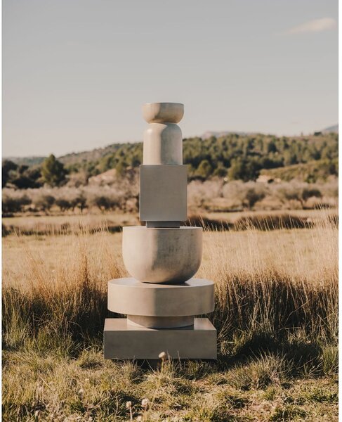 Beton kerek kerti kisasztal ø 32 cm Garbet – Kave Home