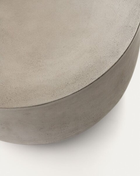 Beton kerek kerti dohányzóasztal ø 60 cm Garbet – Kave Home