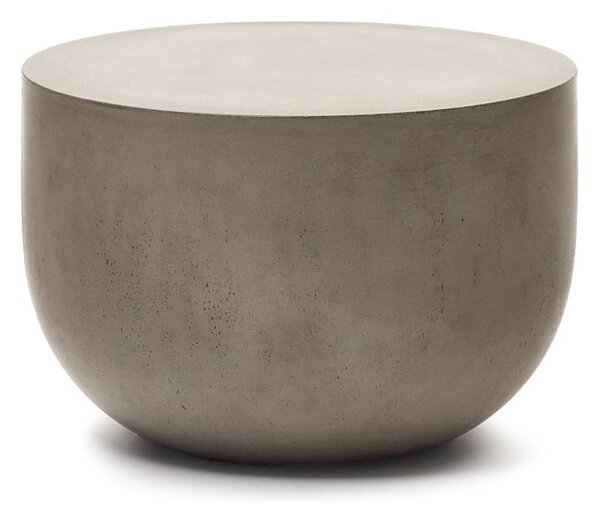 Beton kerek kerti dohányzóasztal ø 60 cm Garbet – Kave Home