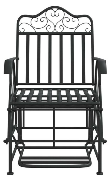 Fekete acél hintapad 61 cm