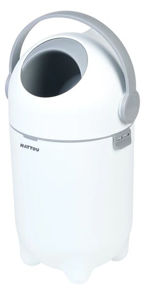 NATTOU Pelenkakosár Dropy és pelenkázó alátét Softy White/Grey 50x70 cm