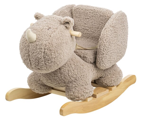 NATTOU Teddy hintaló plüss orrszarvú taupe 10h+