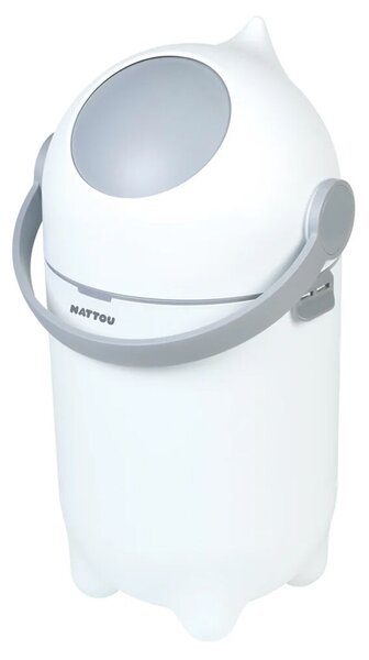 NATTOU Pelenkakosár Dropy és pelenkázó alátét Softy White/Grey 50x70 cm