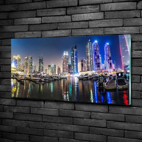 Üvegkép falra Dubai éjjel
