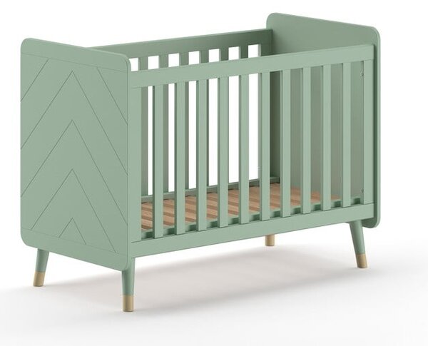 Petróleumkék borovi fenyő babaágy 60x120 cm BILLY – Vipack