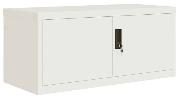 VidaXL fehér acél irattartó szekrény 90x40x240 cm