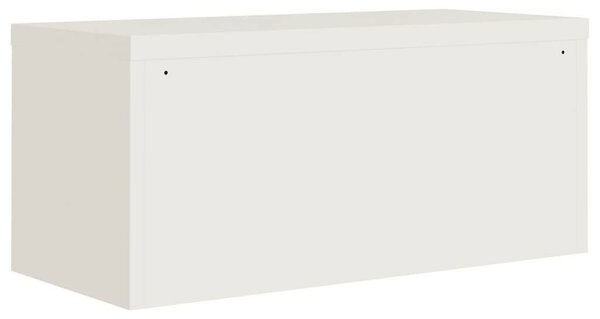VidaXL fehér acél irattartó szekrény 90x40x240 cm