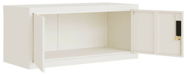VidaXL fehér acél irattartó szekrény 90x40x240 cm