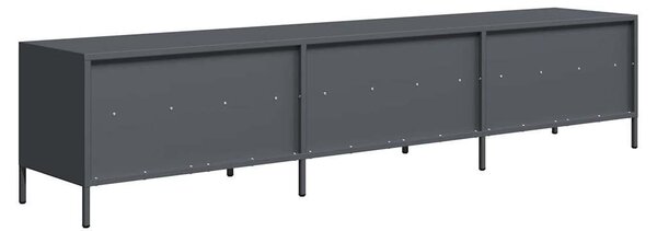 VidaXL antracitszürke hidegen hengerelt acél TV-szekrény 202x39x43,5cm
