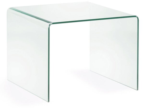 Üveg tárolóasztal 60x60 cm Burano – Kave Home