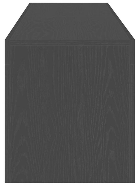 Fekete tölgy szerelt fa TV-szekrény LED-ekkel 140x36,5x40 cm