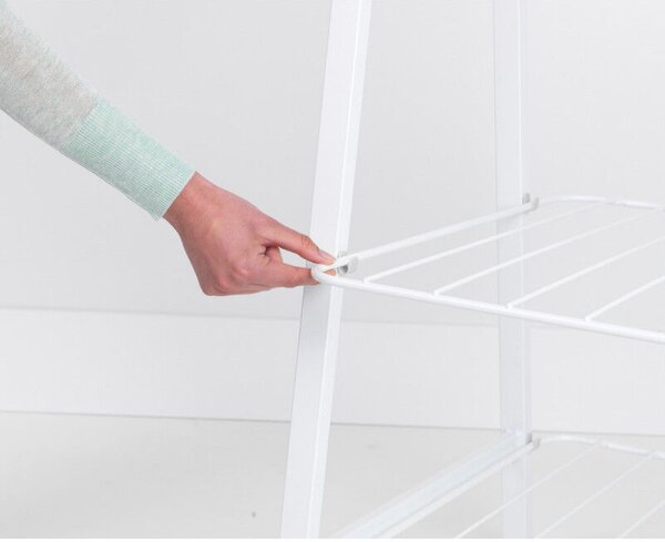 Brabantia Linn 1008930 többfunkciós ruhaakasztó, acél, fehér