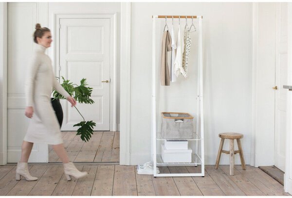 Brabantia Linn 1000815 többfunkciós ruhaakasztó, acél, fehér