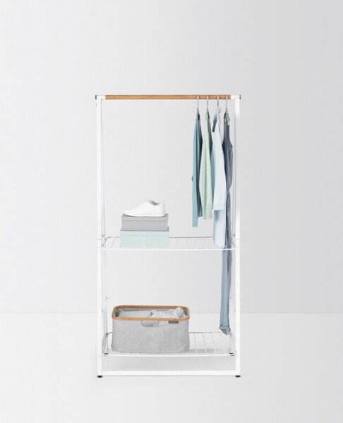 Brabantia Linn 1008930 többfunkciós ruhaakasztó, acél, fehér