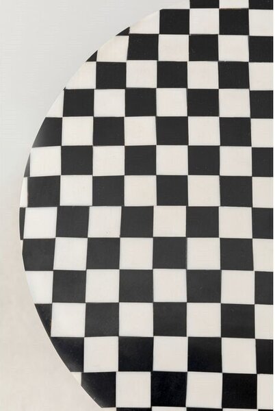KARE Domero Chess 25 Sakkmintás Kisasztal Fekete-Fehér