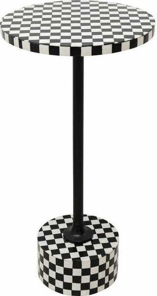 KARE Domero Chess 25 Sakkmintás Kisasztal Fekete-Fehér