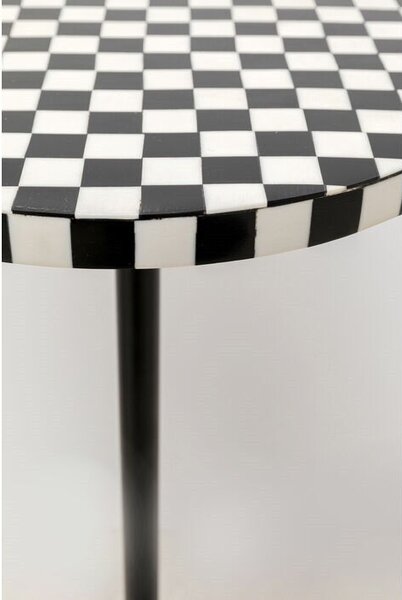 KARE Domero Chess 25 Sakkmintás Kisasztal Fekete-Fehér