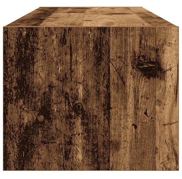 2 db antik fa szerelt fa fali TV-szekrény 100x31x25,5 cm