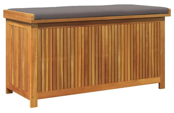 Tömör akácfa kültéri párnatartó láda 113x50x60,5 cm