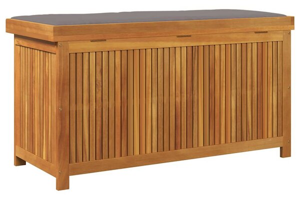 Tömör akácfa kültéri párnatartó láda 113x50x60,5 cm