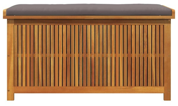 Tömör akácfa kültéri párnatartó láda 113x50x60,5 cm