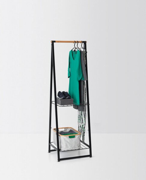 Brabantia Linn 1000814 többfunkciós ruhaakasztó, acél, fekete