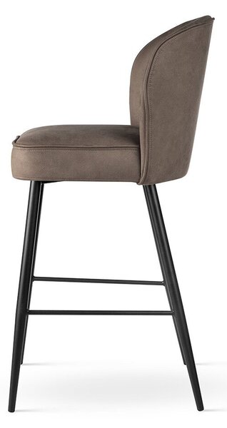 AINE SUPREME L Bárszék Arany Fém 70cm Kárpitozott Barna