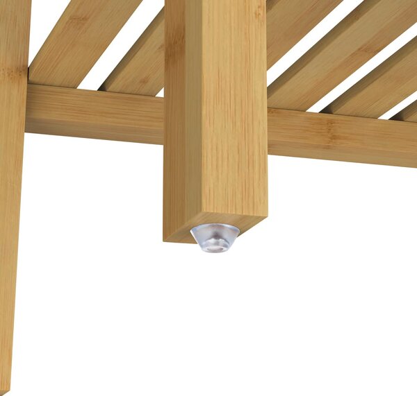 ZOJA bambusz polc, 4 polc, 48x32x123cm, barna Casaria
