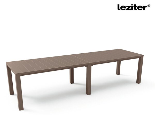 Tulsa dupla műanyag kerti asztal taupe