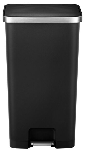 EKO pedálos szemeteskuka, Hana 2, 90 literes űrtartalom, 1 rekeszes, hangtalan fedél nyitás/zárás, ergonomikus, fekete