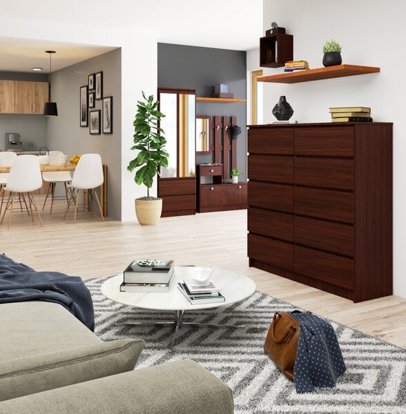 AKORD CLP K120 Wenge Komód 10 Fiókos
