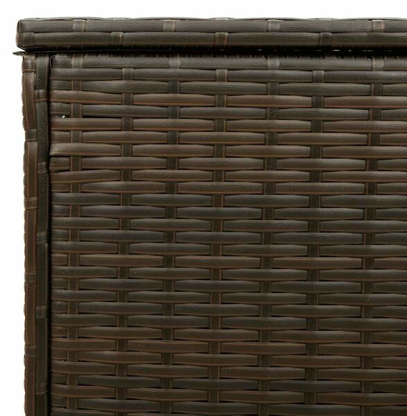 VidaXL barna polyrattan kültéri párna doboz 100x55x55,5 cm