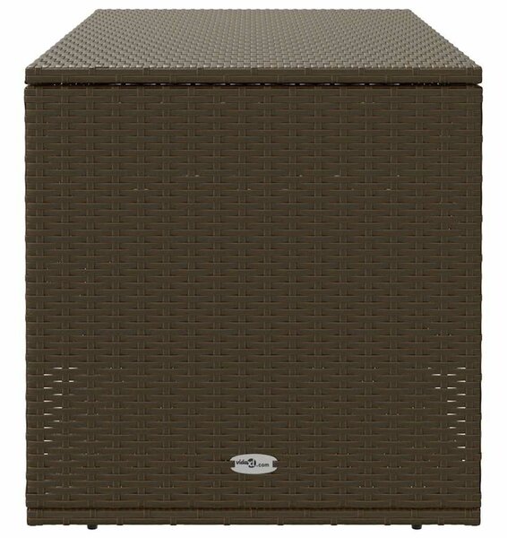 VidaXL barna polyrattan kültéri párna doboz 100x55x55,5 cm