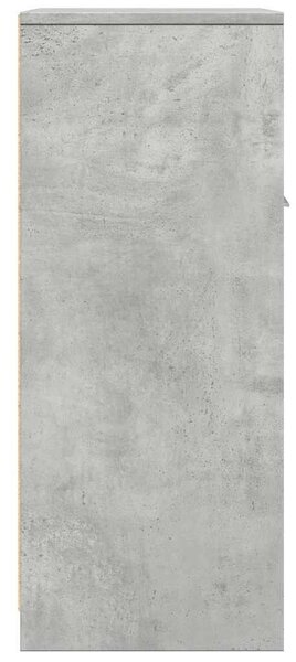 Betonszürke szerelt fa fürdőszobaszekrény 60 x 33 x 80 cm