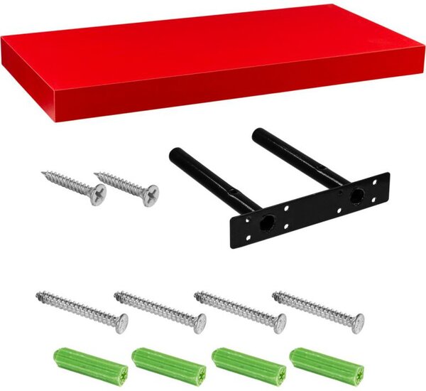 Fali polc STILISTA® Volato 70 cm - piros matt