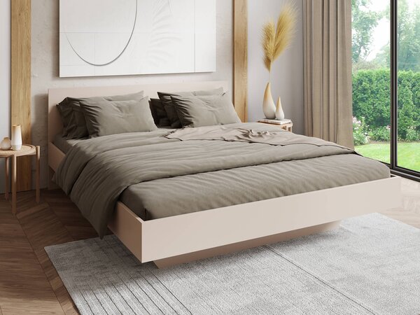 Levitációs ágy bútorlapból 160x200 DM2 Kasmír/Bézs