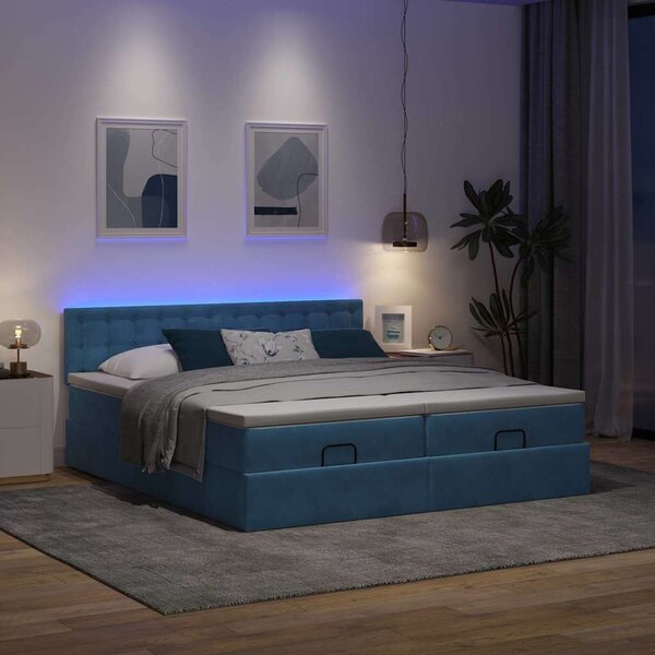 VidaXL Ottoman Ágy - 160x200 cm - Bársony