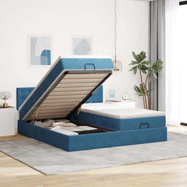 VidaXL Ottoman Ágy - 160x200 cm - Bársony