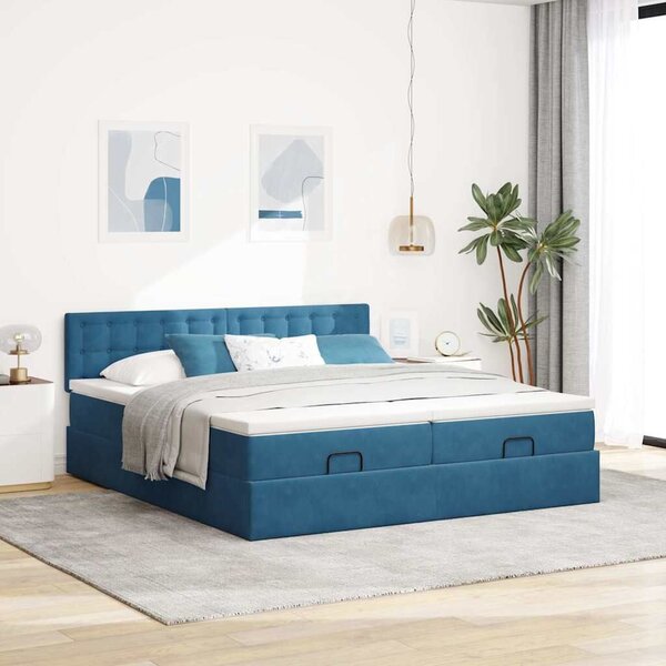 VidaXL Ottoman Ágy - 160x200 cm - Bársony