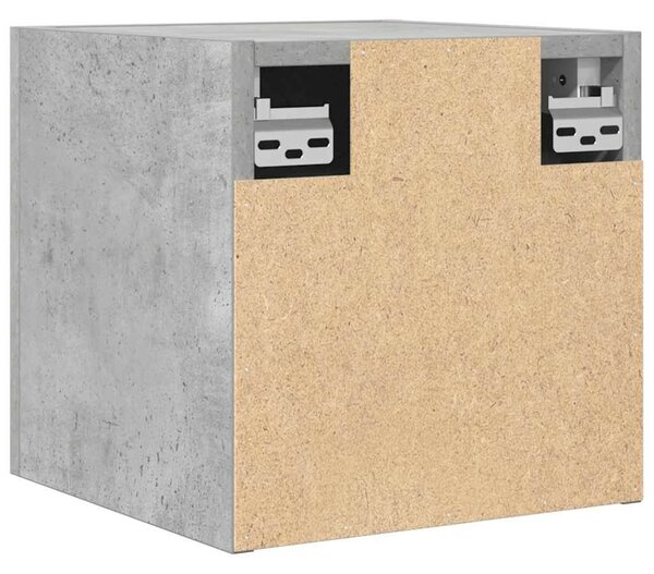 2 db betonszürke falra szerelhető TV-szekrény 30,5 x 30 x 30 cm