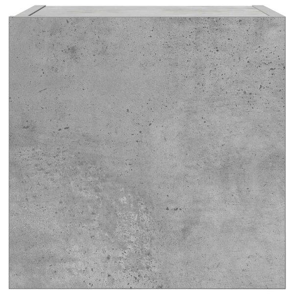 2 db betonszürke falra szerelhető TV-szekrény 30,5 x 30 x 30 cm