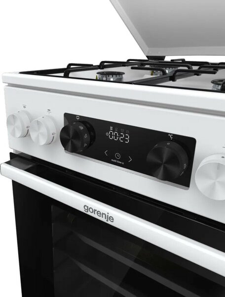 Gorenje GK5C42WJ Kombinált gáztűzhely, 62L, 4 főzőzóna, FrozenBake, A energiaosztály