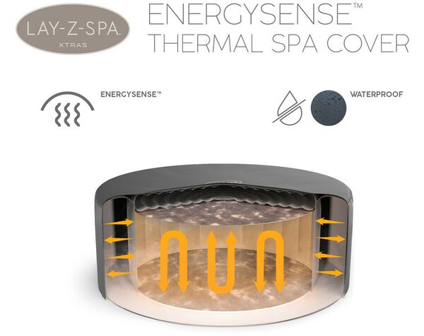 Energysense hőszigetelő takaró 216 × 71-80 cm kerek Lay-Z-Spa jakuzzihoz