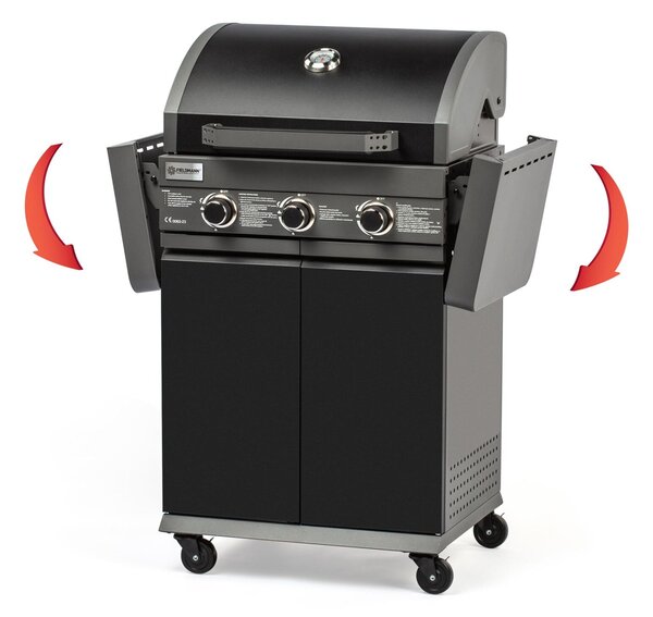 Fieldmann FZG 3006 gáz grill 3égős, Inox