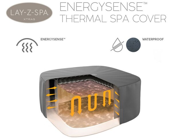 Energiahatékony thermo takaró Lay-Z-Spa 230×230 cm négyzet alakú pezsgőfürdőhöz