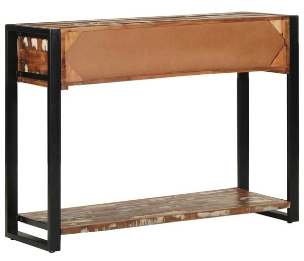 VidaXL konzolasztal többszínű 100x35x75cm tömörfa újrahasznosított fa