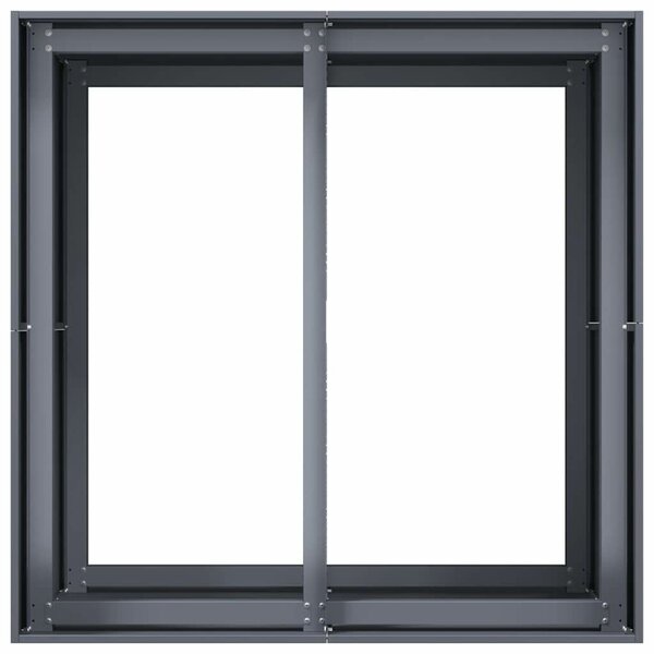 VidaXL antracitszürke acél növénytartó 80x80x80 cm