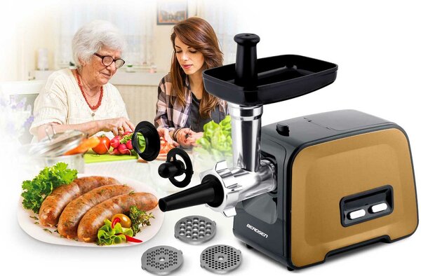 Berdsen elektromos Húsdaráló 450/1200w - Barna, Fekete