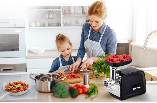 Berdsen elektromos Húsdaráló 450/1200w - Ezüst, Fekete