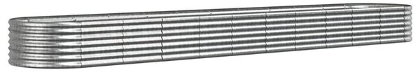 Acél Kerti Magaságyás - Ovális - 440x80x36 cm